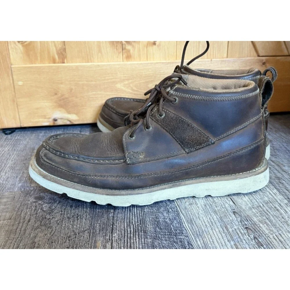 Twisted X MCA0007 Men’s 12M Brown Leather Chukka Wedge Sole Boots Moc Toe